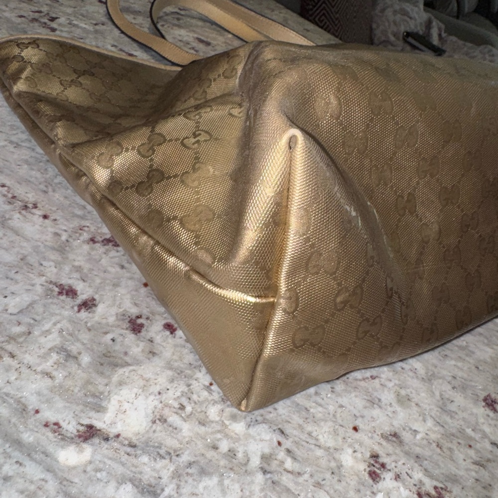 PRICE DROP!!! GUCCI GOLD IMPRIME GG Monogram - Picture 12 of 14